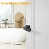 HOSOM 6 Pack Privacy Door Handles Black Door Handle Interior