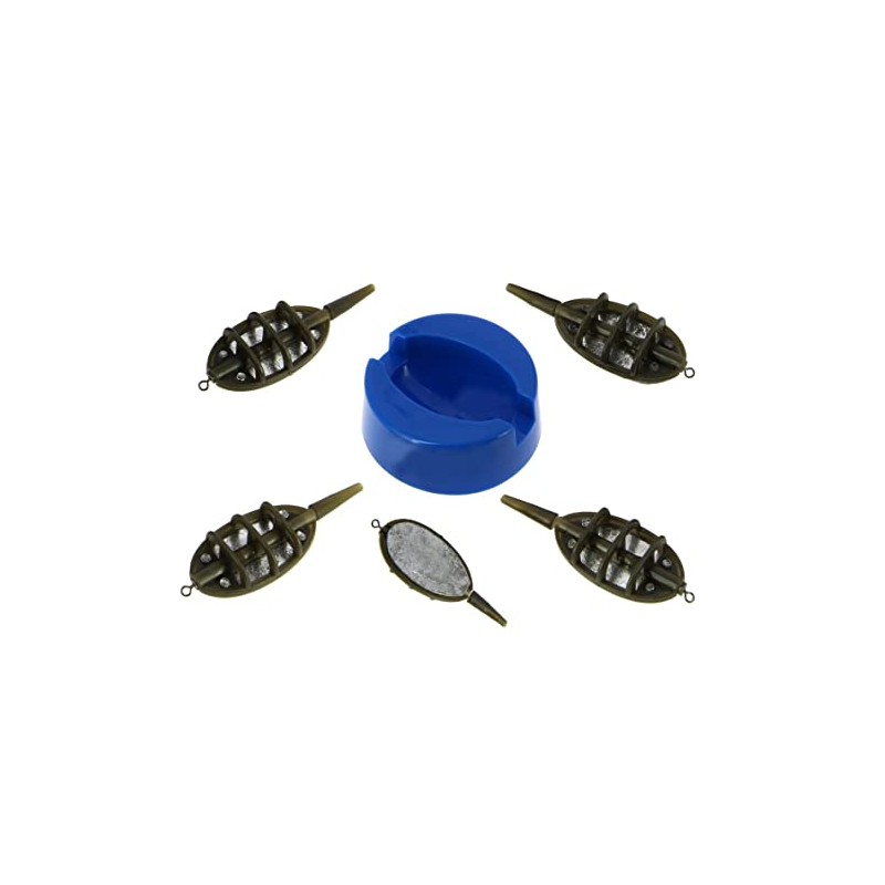 Method Feeder Inline Carp Feeder Basket Set 5 Pieces 25/35/45/65g