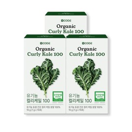 VCODE 유기농 컬리케일 100 3개입 VCODE Organic Curly Kale 100 - Pack of 3