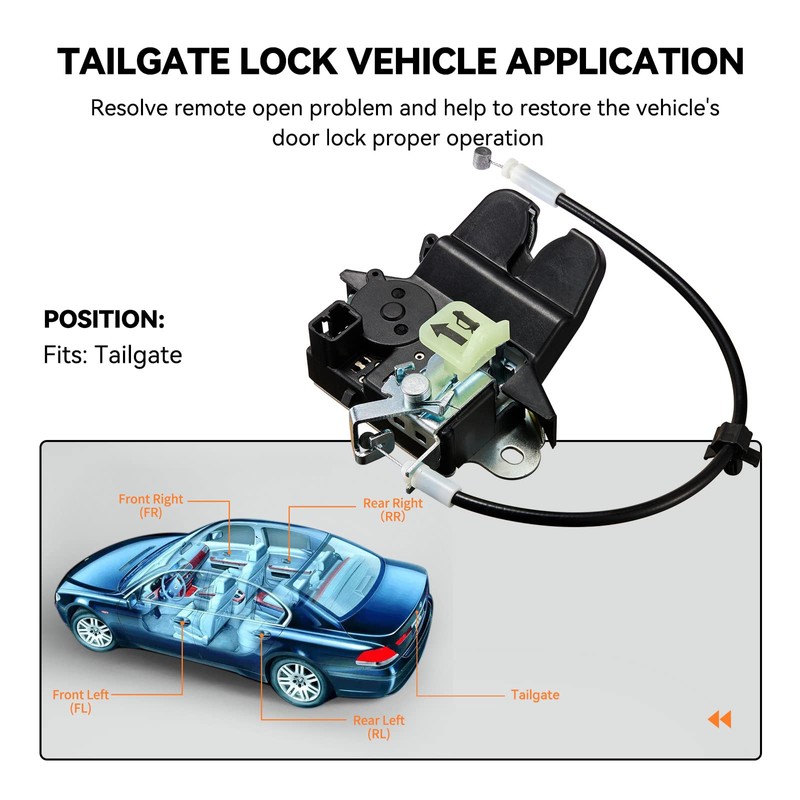 SYERAL Trunk Latch Actuator Replacement for 2011-2015 Hyundai Sonata Tailgate