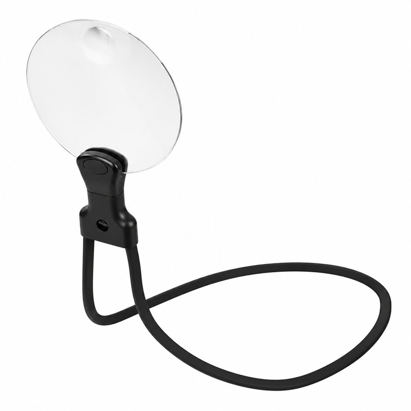 Hands-Free Neck Magnifying Glass, 3X & 10X Magnifier for Reading,