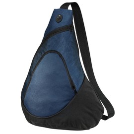 Port & Company luggage-and-bags Improved Honeycomb Sling Pack OSFA Navy