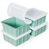 Silicone Freezer Tray for Soup Ice Cubes: 2-Cup Freezing Trays