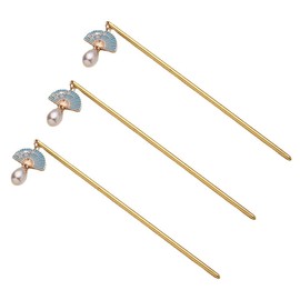 Outanaya 3pcs Vintage Hair Sticks for Women Durable Bun Hair Pins Elegant Smooth Edges for Easy Styling for Charming Updos