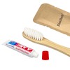 DincherBel Bamboo Toothbrushes Kit Bulk, Disposable Toothbrushes with Toothpaste(6g), Individually