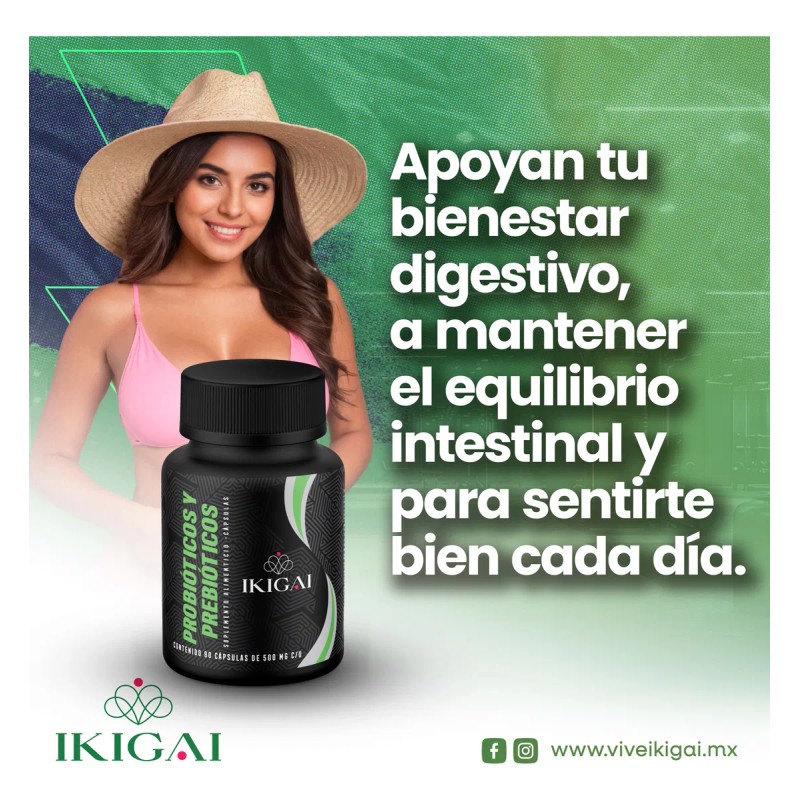 Probióticos Y Prebióticos - Ikigai - 90 Cápsulas