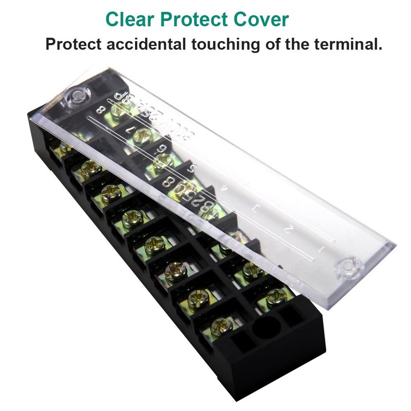 MILAPEAK 8pcs (4 Sets) 8 Positions Dual Row 600V 25A