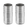 sourcing map 2Pcs 32x65mm Hose Barb Equal Pipe Fitting, 304