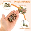 sourcing map Wood Furniture M4x10mm Threaded Insert Nuts Interface Hex