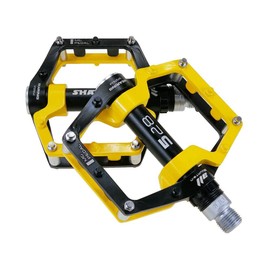 Bicycle Pedals-Aluminium Alloy Bicycle Pedals-Mountain Bike Pedals with Removable Non-Slip Studs 9/16
