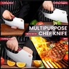ROCOCO Meat Cleaver Knife Unique Effort Saving Professional Stainless Steel