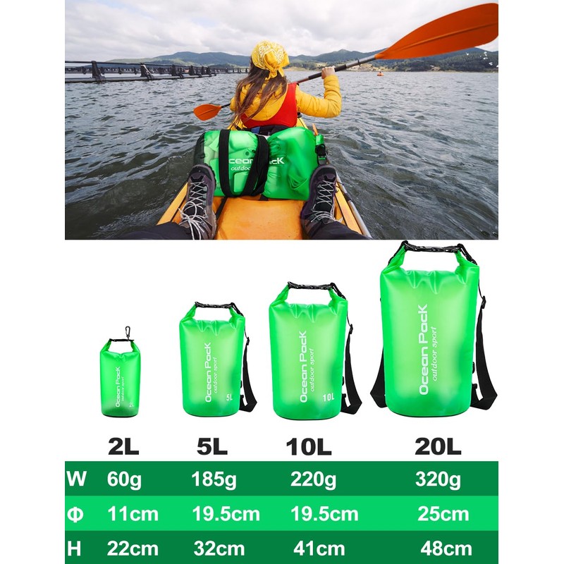 Henrycares Dry Bag, Green, Fashion