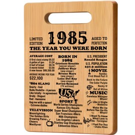 40th Birthday Gifts for Women Men, 1985 Cutting Board 40th Birthday Gifts for Her Him, Happy Birthday 40 Years Old Gifts 40th Birthday Gift, Unique Back in 1985 Gifts for Man Male Female Turning 40