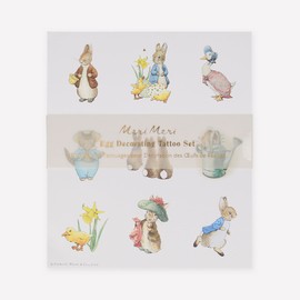 Meri Meri Peter Rabbit™ in The Garden Egg Decorating Tattoos (Pack of 27)