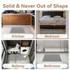 SIXHOME 40 x 100 cm Light Grey Waffle Pattern Bath