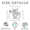 Sterling Silver Urn Ring for Ashes: 925 Parents Ash Memorial