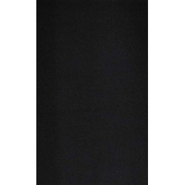 Plain Color Tenugui, Black, Tokuoka Washi, Made in Japan, Length 39.4 inches (100 cm)