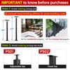 Muzata Black Cable Railing Post 36 Inch 36"x2"x2" Level Drilled