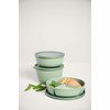 Mepal Cirqula Round Bento Bowl, Multi-Bowl with 3 Compartments -