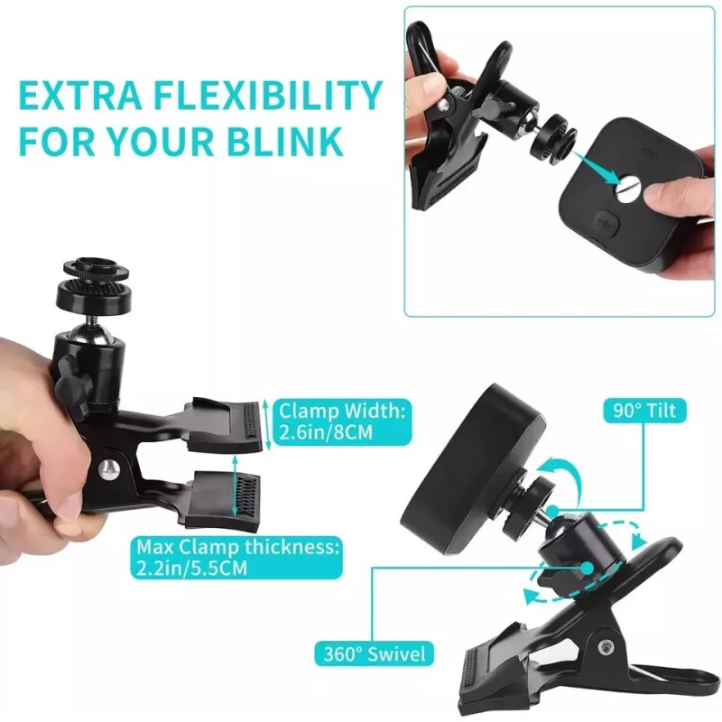 Blink 2Pack Clip Clamp Mount for Blink Outdoor 4 (4Th