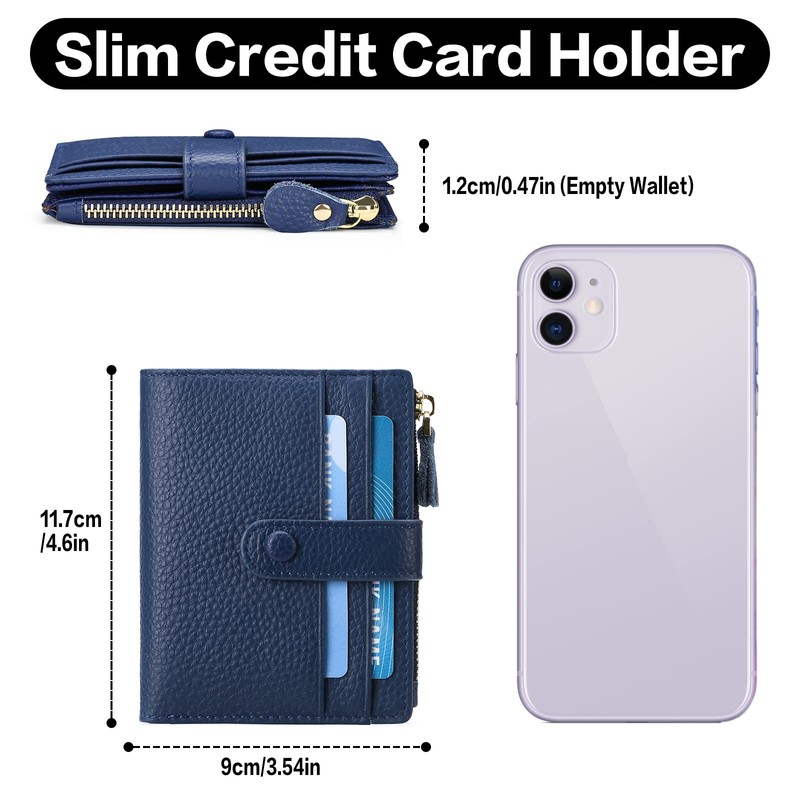 FALAN MULE Small Wallets for Women RFID Blocking Slim Bifold