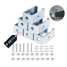 6 Pack Heavy-Duty 1-5/8" Strut Channel Trolley Track Hanger for UNISTRUT P1834-EG , 1200 LB Load Rated, Galvanized Steel Intermediate Support Bracket for Hoists & Boxing Sandbags