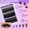 XFSRG Wimpern Extensions Set Cluster Lashes Fake Lashes Künstliche Wimpern