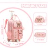 Meetbelify Kids Rolling Backpack with Wheels for Elementary Preschool Students