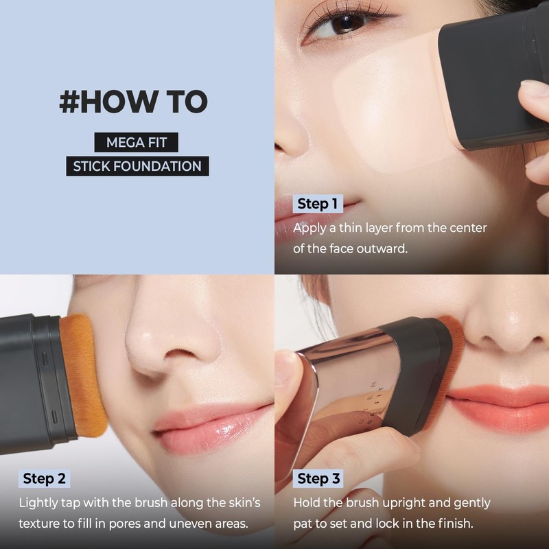 CHOSUNGAH BEAUTY Mega Fit Stick Foundation Master with Brush -