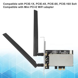 PCi-E to PCi-E Power Supply Card for Wireless Bluetooth + WiFi Network Card, AC Network Card, Easy to Carry and Store