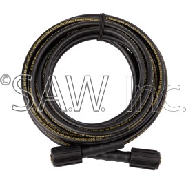 For DeVilbiss, For DeWalt, For Excell, For AAA, For Delco, For OEM Solutions, For Simpson, For Coleman, For Troy-Bilt 012-0174 Coleman 25ft 3200 PSI High Pressure Hose with 22mm Twist Connections