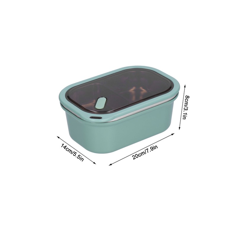 1.2L Stainless Steel Bento Box Doublelayer LeakProof Sealed Food Container