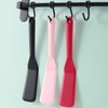 【2 Pack】Plastic Spatula for Nonstick Cookware, Thin Spatulas Silicone Heat