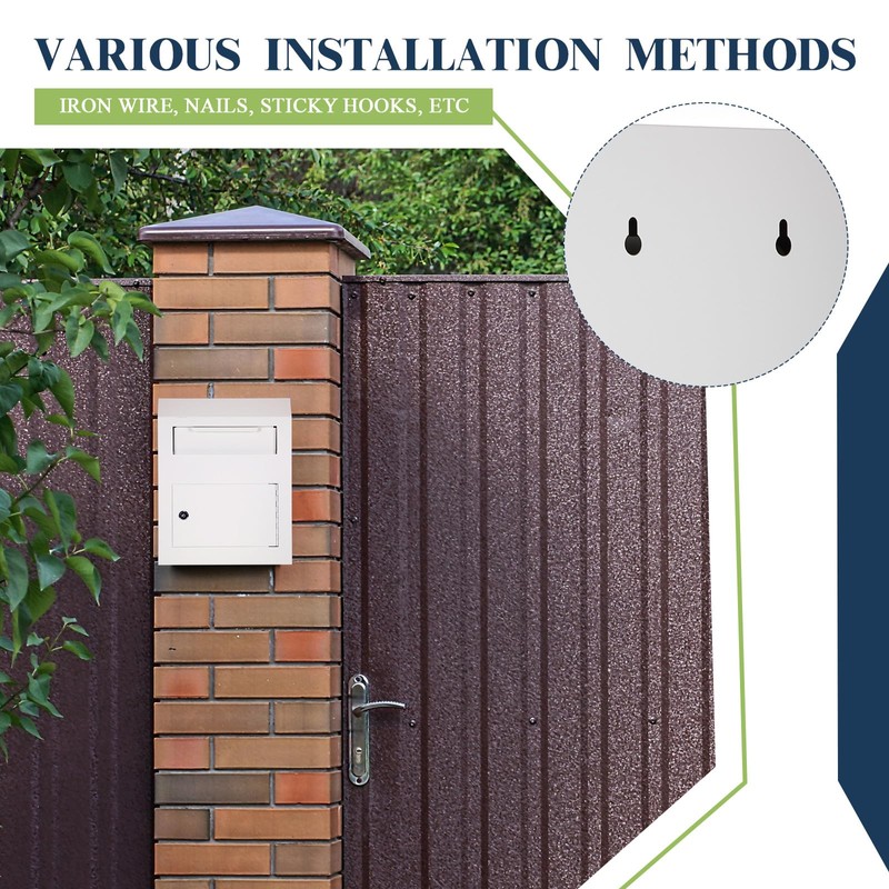 Yaocom Key Lock Mailboxes for Outside Locking Wall Mount Mailbox