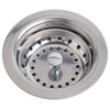Hydro Master Kitchen Sink Basket Strainer Standard Drains(3-1/2 Inch)，Durable Stainless