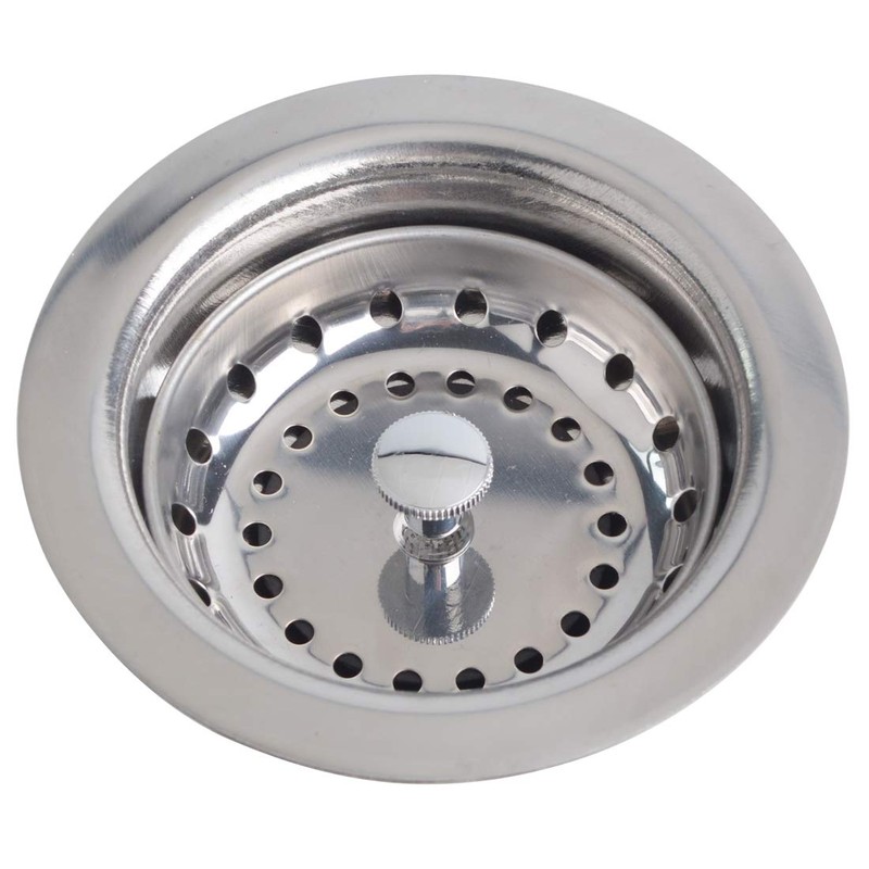 Hydro Master Kitchen Sink Basket Strainer Standard Drains(3-1/2 Inch)，Durable Stainless