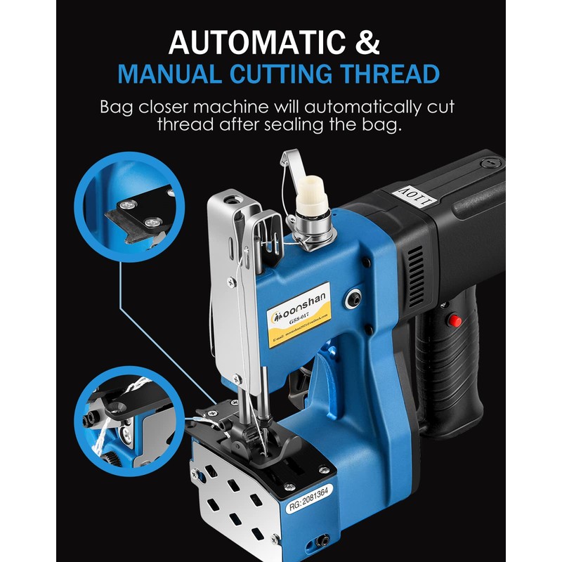 Moonshan Bag Closer Machine Industrial Bag Closing Machine Bag Sewing