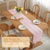 Bigqin Boho Table Runner with Tassels, 183x33cm/72"x13" Table Decoration, Linen