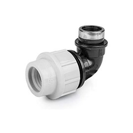 BFG MDPE BOW FOR PE/MDPE WATER PIPES (25mm x 3/4") IA-3927-ZO81 WHITE, BLACK