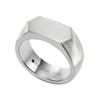 Fossil Men's Ring, All Stacked Up Stainless Steel Signet Ring