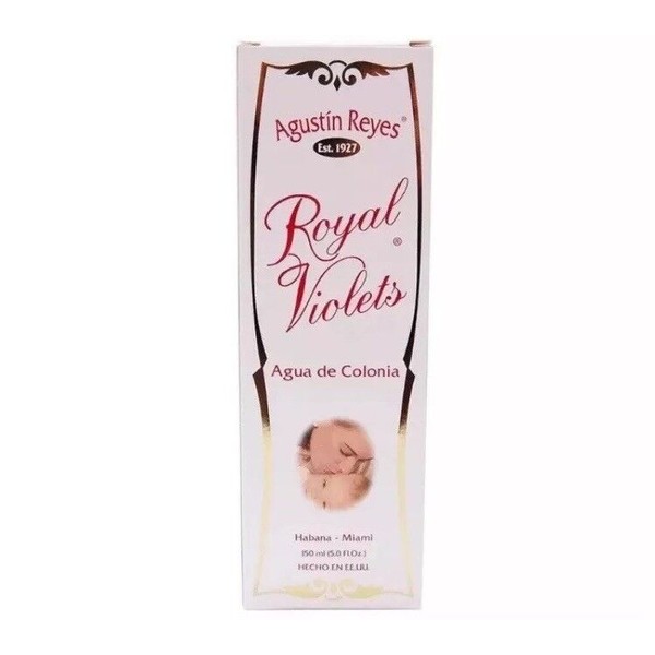 Royal Violets Agustin Reyes 5 oz.Eau de cologne Glass Bottle.