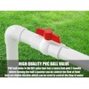 EPHECH 16PCS 3/4" PVC Ball Valve, SCH40 Slip PVC Water