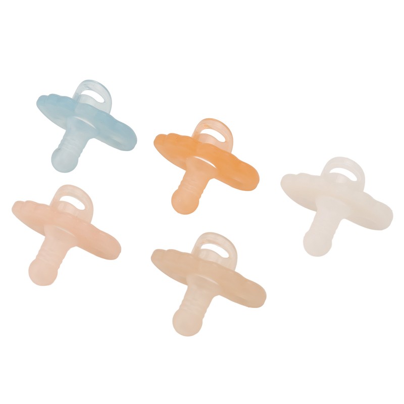 Silicone Baby Pacifier Bite Resistant Teething Discomfort Relief Washable Silicone