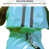 Waterproof Pet Raincoat Dog Reflective Stripe Rain Jacket Breathable Hooded
