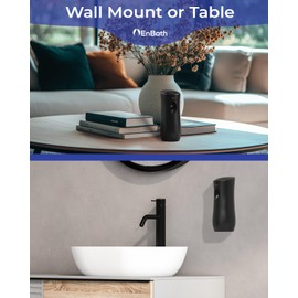 Automatic Air Freshener Spray Dispenser, Black Wall Mounted or Free Standing Battery Operated Sprayer for Home or Commercial Use, 3 Auto Time Settings for Scent Release for Room/Bathroom Freshness