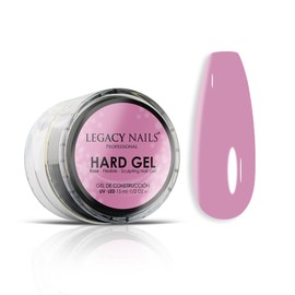 Legacy Nails Hard Builder Gel - Sculpt And Build Nail Extensions - Improve Damaged or Weak Nails - Lightweight, Strong and Long-wear - (Rose)