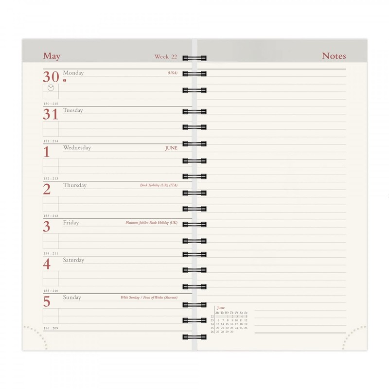 2025 Diplomat Pocket Diary Refill/Insert - Week with Notes -