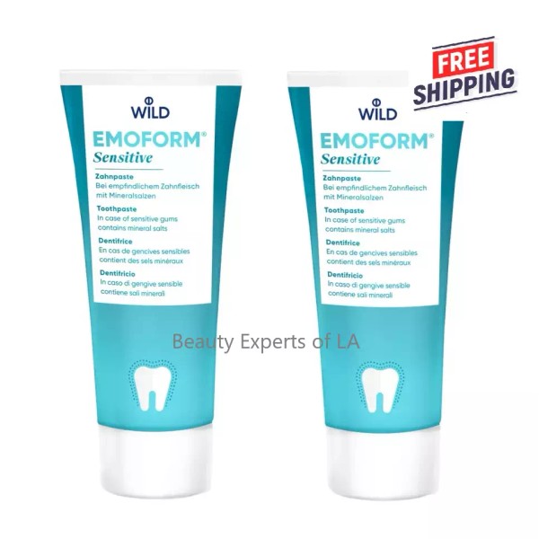 Wild 2 PACK Dr. Wild Emoform Sensitive Toothpaste 75ml Exp