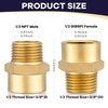 G 1/2 (BSP) Female Thread to US 1/2 NPT Male