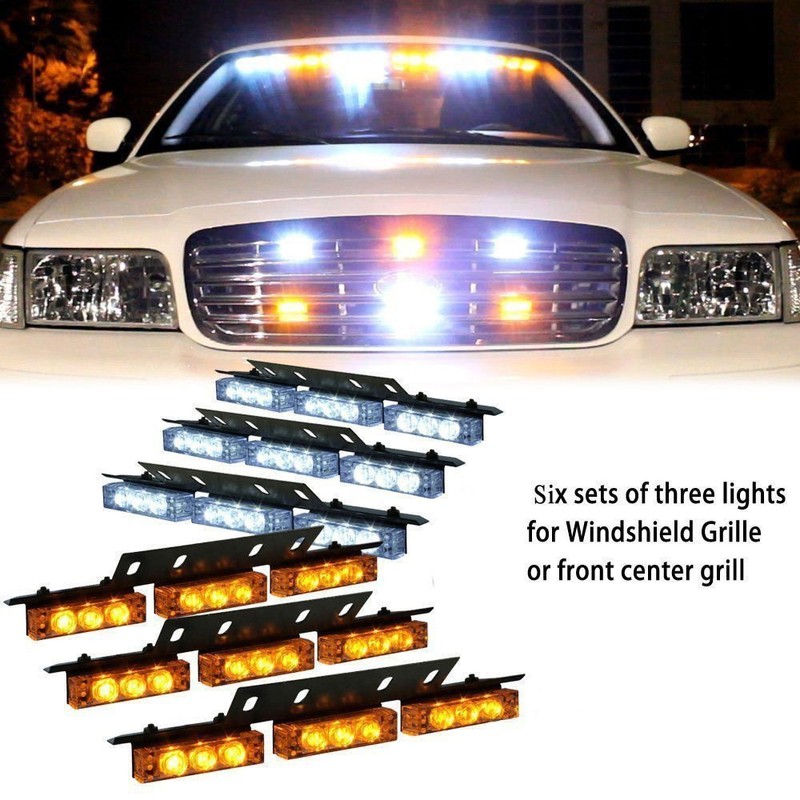 Ranzek Emergency Strobe Flashing Light, Car Warning Light, 3 Flashing